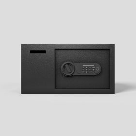 Steel Security Safe and Lock Box with Electronic Keypad - Secure Cash, Jewelry, ID Documents, Black,1.16 Cubic Feet