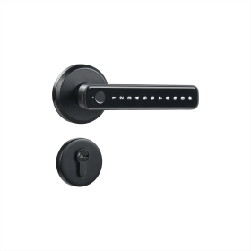 Tuya Fingerprint Door Lock with Lock Smart Fingerprint Door Handle with App Control and Key Biometric Door Lock, Fingerprint Door Lock for Bedroo