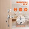 VEVOR Front Door Handle and Deadbolt Set, Satin Nickel Front Door Lock Set with Interior Knob, Adjustable Hole Spacing Single Cylinder Handleset