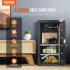 VEVOR Single Door 4.0 cu.ft Safe Box with Key Lock & Password Cabinet Black, organize cash, passports, jewelry, gold, watches and documents