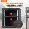 VEVOR 12U Wall Mount Network Server Cabinet, 15.5'' Deep, Server Rack Cabinet Enclosure, 200 lbs Max. Ground-mounted Load Capacity