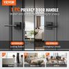 VEVOR Privacy Door Handle, 1 Pack Matte Black Door Lever, Left or Right Handing Reversible Lever with Keyless Lock, 45° Rotation to Open