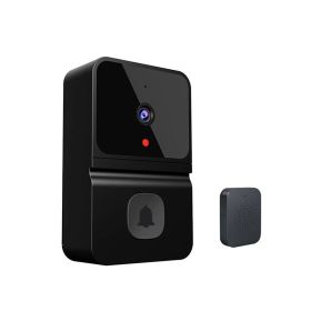 Smart Doorbell Wireless Video Doorbell Camera with 450P Night Vision (Color: black, Type: Smart Doorbell)