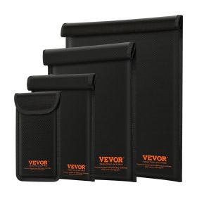 VEVOR Faraday Bag, 4 Pack Faraday Pouch Set for Laptop(16.9x15), Tablet(13x10.2), Phone(7.9x4.7) & Radio(10.6x7.9) (Default: Default)